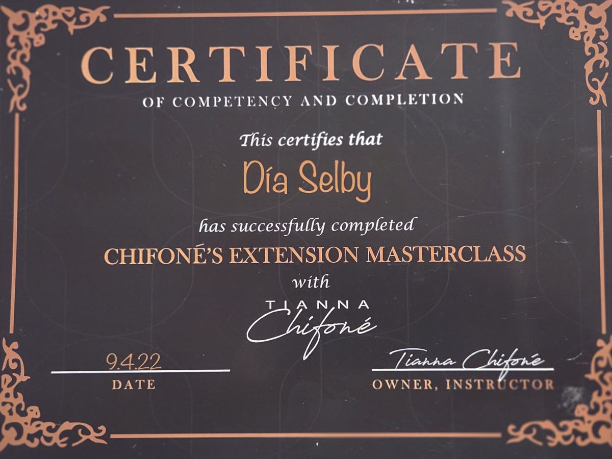 Extension Masterclass certificate, 2022